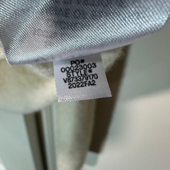 Vince Mock Neck Boiled Sweater Cashmere Womens Small Ecru Funnel Soft Luxury - Picture 5 of 6